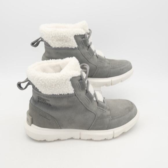 NEW Sorel Women's 5.5  Explorer II Carnival Cozy WP Insulated Boots Quarry Gray - Picture 6 of 9